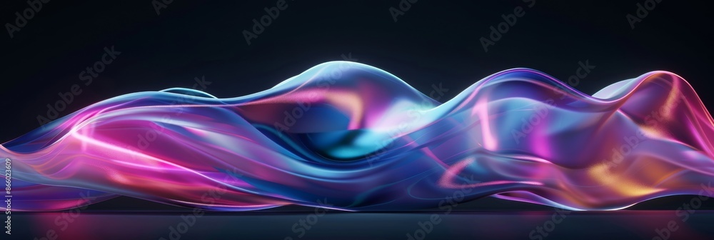 Abstract Swirling Liquid Neon Lights Background Abstract Swirling Liquid Neon Lights Background