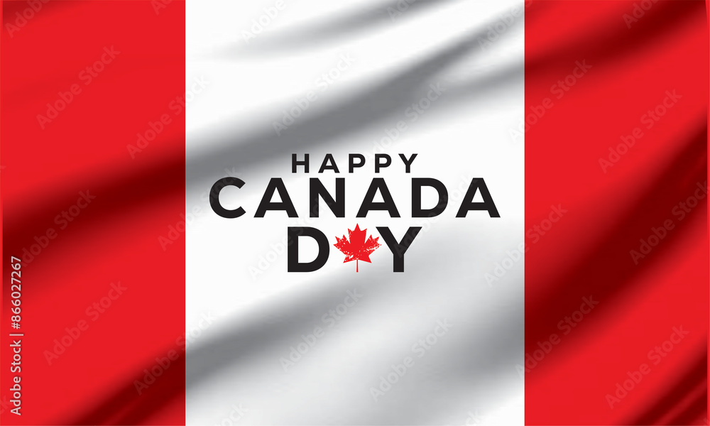 Happy Canada Day illustration background banner with red maple leaves .background. 1st of July national holiday design. Happy Canada Day illustration background banner with red maple leaves .background. 1st of July national holiday design.