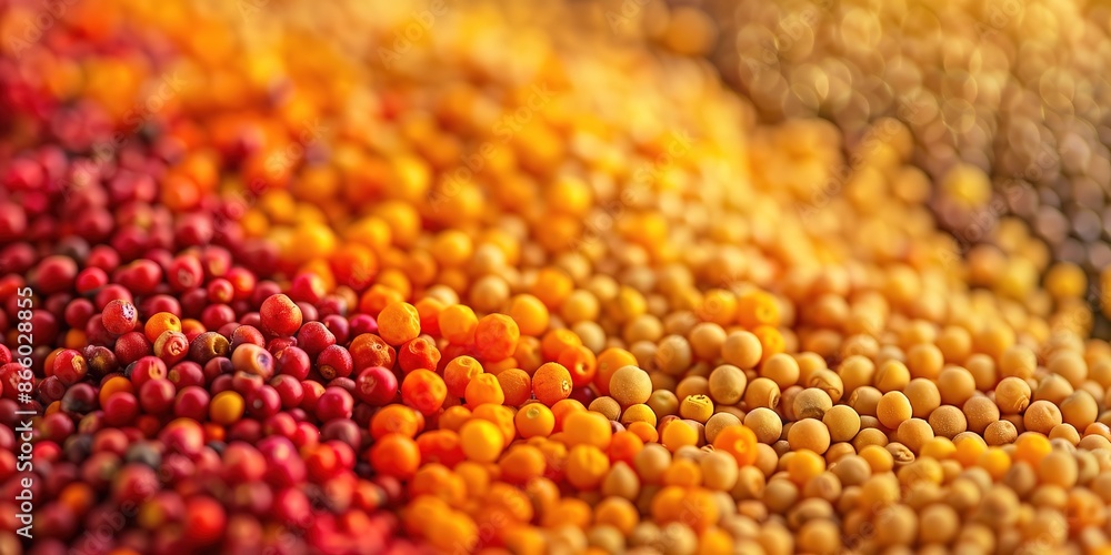 Colorful lentils gradient texture from red to yellow. Colorful lentils gradient texture from red to yellow.