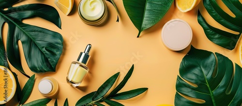 Flat lay shot of organic co...