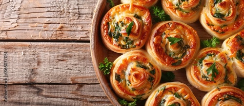 Cheese scrolls with garlic ...