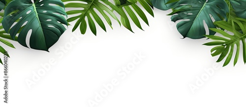 Top view of isolated tropic...