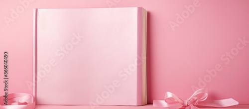 Pink diary displayed agains...