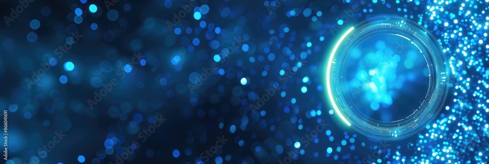 In Sync. Abstract Blue Upgrade Icon for Special Banner Background In Sync. Abstract Blue Upgrade Icon for Special Banner Background