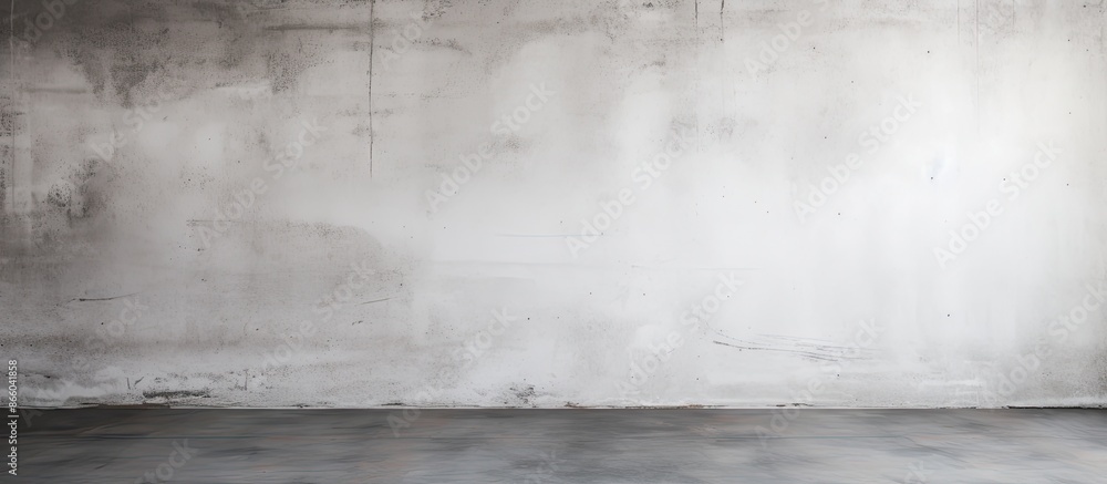 Concrete wall with a white blank surface, perfect for a copy space image.