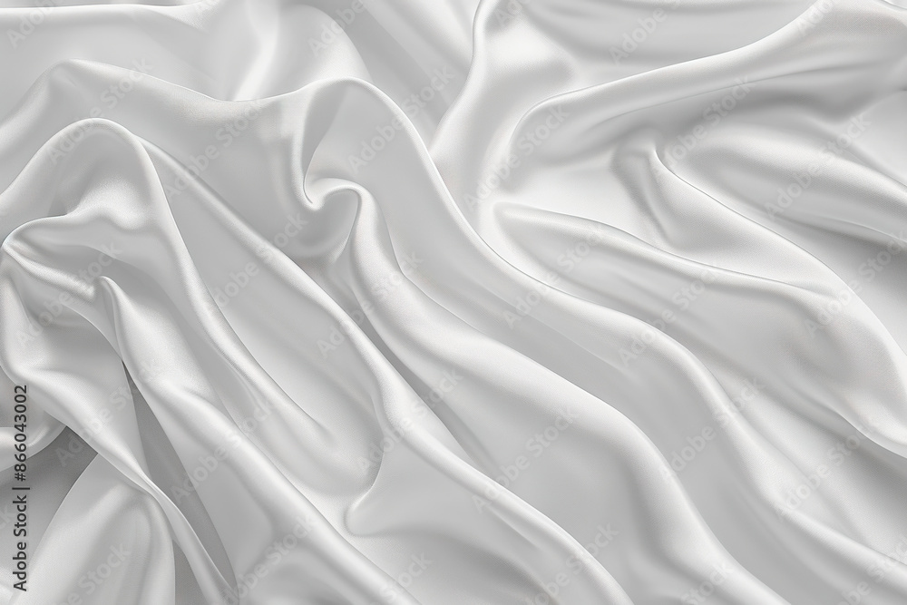 A white fabric with a smooth texture, generative ai image. A white fabric with a smooth texture, generative ai image.