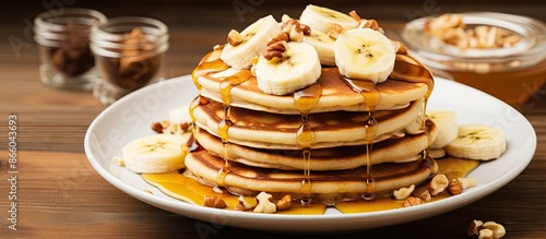 Banana, nuts, and honey pan...