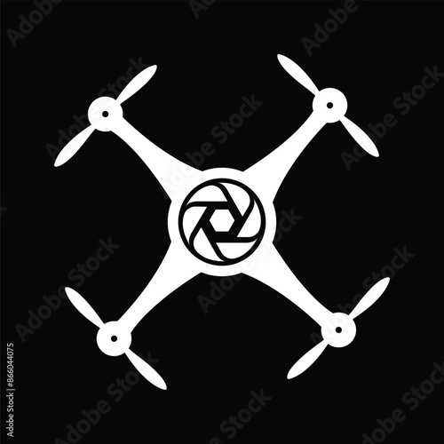 drone camera logo design icon 