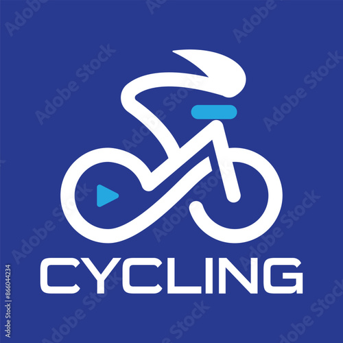 bi cycle logo design icon