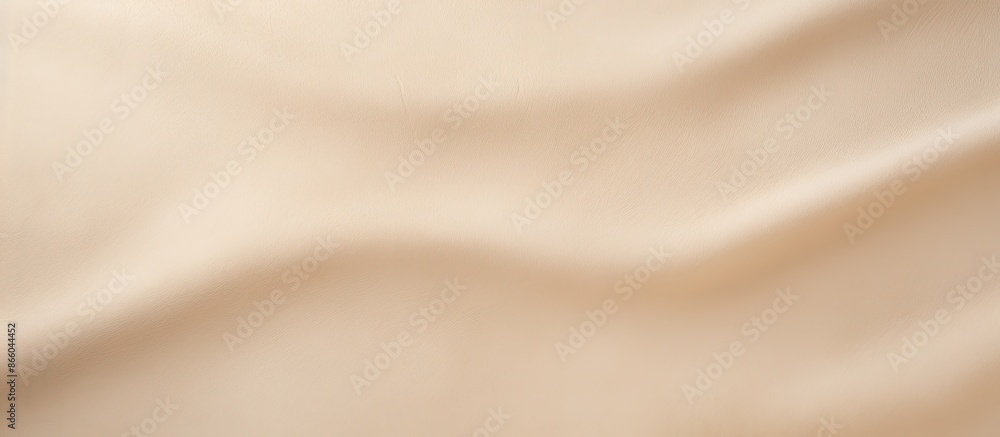 Fototapeta premium Close-up view of a light beige matte suede background showcasing a seamless sand leather texture, ideal for a copy space image.