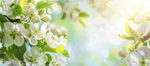 Spring background with a cl...