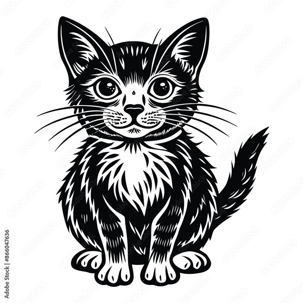 cat handrawn vector illustration cat handrawn vector illustration