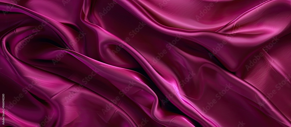 Luxurious magenta silk satin background with wavy soft folds providing copy space for text or product. Ideal for Valentine's Day, Christmas, Anniversaries, or Black Friday promotions. Top view for Luxurious magenta silk satin background with wavy soft folds providing copy space for text or product. Ideal for Valentine's Day, Christmas, Anniversaries, or Black Friday promotions. Top view for