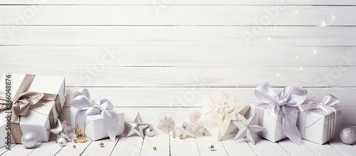 White wooden background wit...