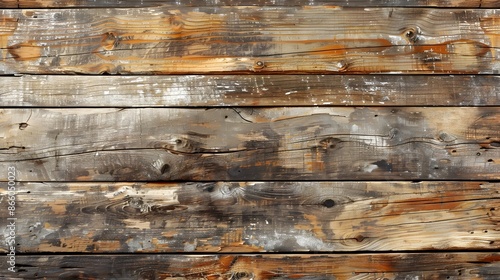 Vintage Weathered Wood Texture with Rustic Grungy Surface for Minimalist Mockup Background