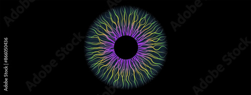 Human iris poster