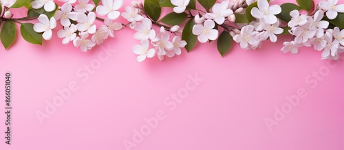Pink background with jasmin...