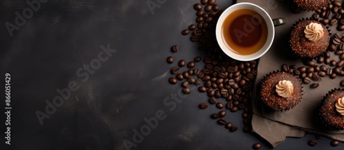 Top-down view of chocolate ...