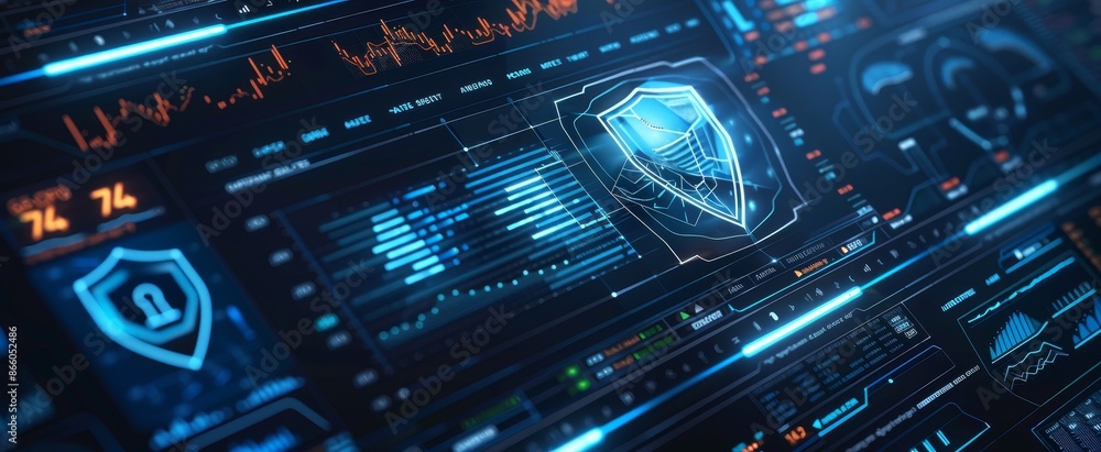 authentication login or cybersecurity fingerprint and secure online connection of professional trading or financial personal electronic banking account, wide futuristic authentication login or cybersecurity fingerprint and secure online connection of professional trading or financial personal electronic banking account, wide futuristic