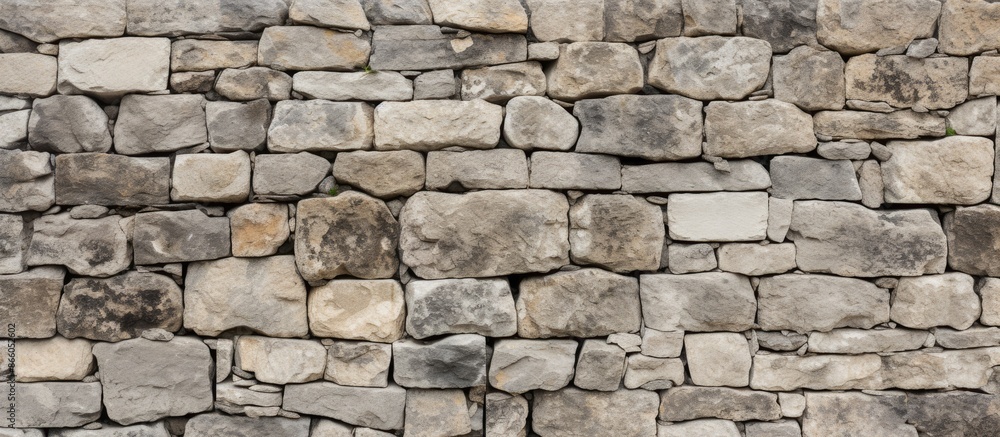 An old natural stone wall's texture with copy space image. An old natural stone wall's texture with copy space image.
