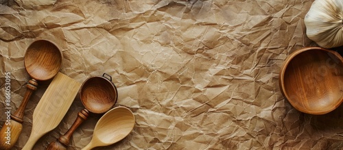 Kitchenware displayed on a ...