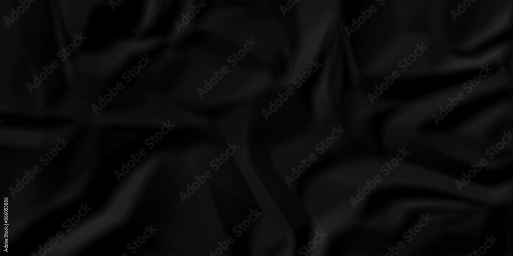 Black wrinkly backdrop paper background. panorama grunge wrinkly paper texture background, crumpled pattern texture. paper crumpled texture. black fabric crushed textured crumpled.
Black wrinkly backdrop paper background. panorama grunge wrinkly paper texture background, crumpled pattern texture. paper crumpled texture. black fabric crushed textured crumpled.