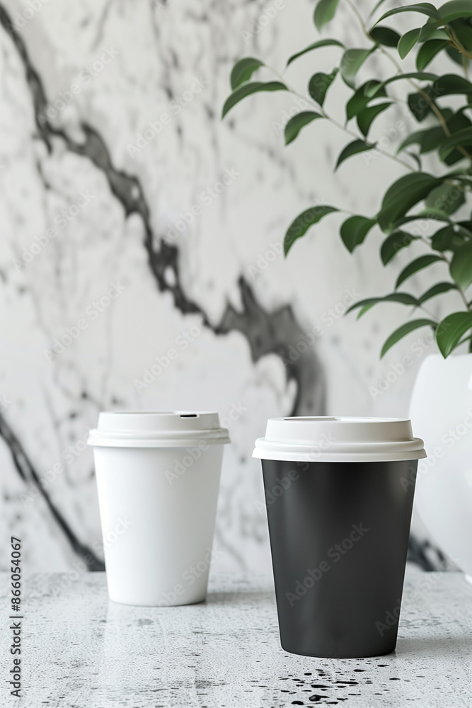 coffee to go mockup, minimalistic coffee to go mockup, minimalistic
