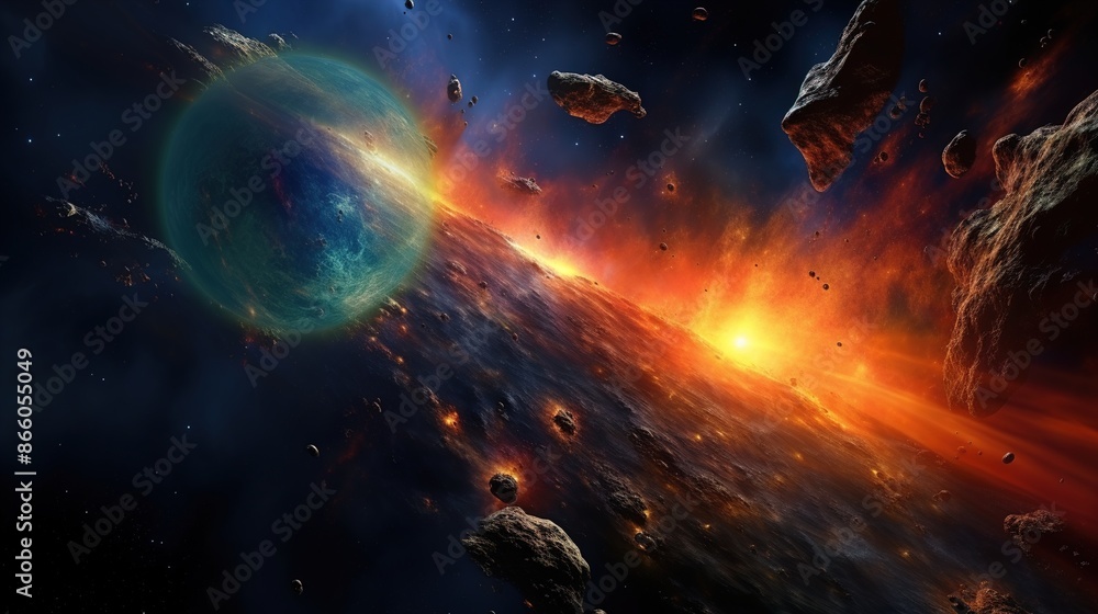 Fototapeta premium space galaxy in space