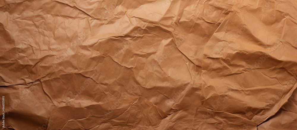 Textured brown paper with crumpled appearance creates a rustic vibe, suitable for copy space image. Textured brown paper with crumpled appearance creates a rustic vibe, suitable for copy space image.