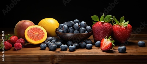 Kiwi, nectarine, blueberry,...