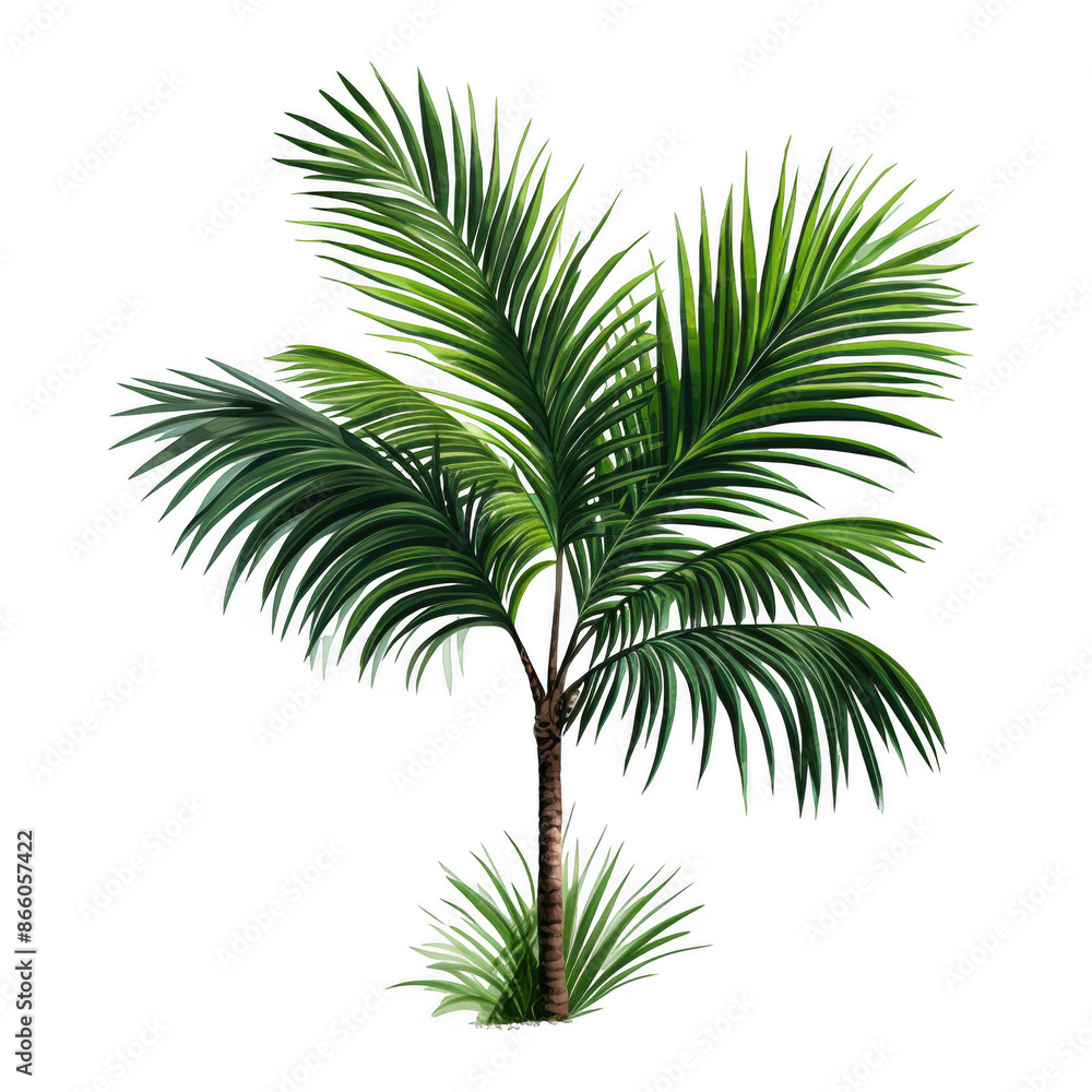 Fototapeta premium Lush Green Palm Plant