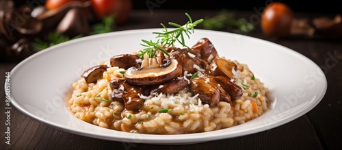 Italian risotto featuring r...