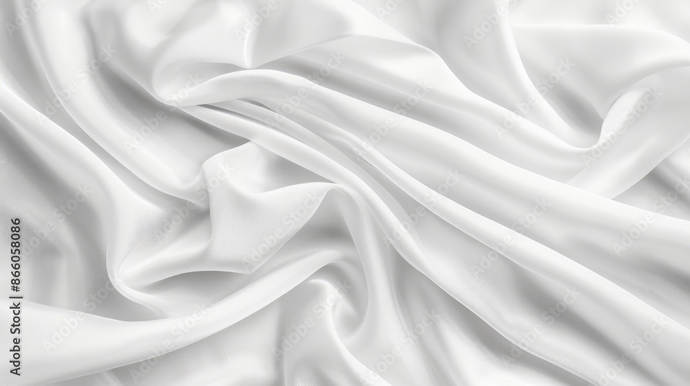 White Jersey Texture. Light Creased Cotton Fabric Abstract Background White Jersey Texture. Light Creased Cotton Fabric Abstract Background