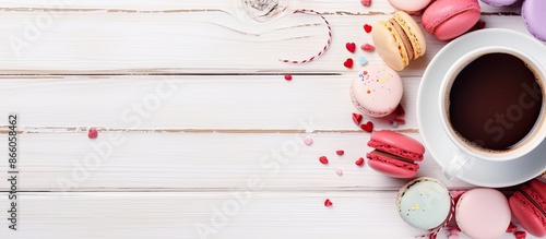 On a white wooden surface, ...