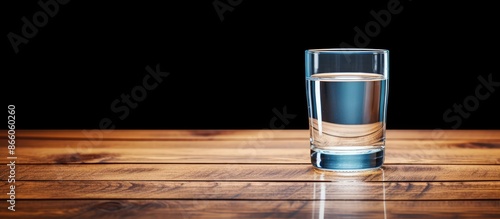 A glass of clear water sits...