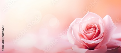 Soft focus pink rose backgr...
