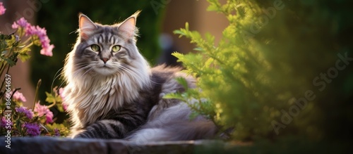 Gorgeous Siberian cat with ...