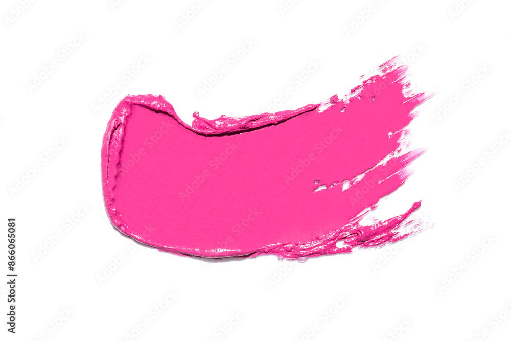 Pink lipstick smears isolated on white background Pink lipstick smears isolated on white background