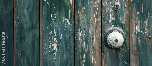 A white vintage front door ...