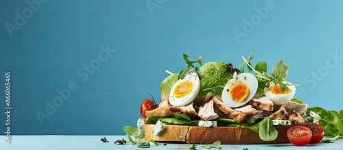 Close-up of a sandwich feat...