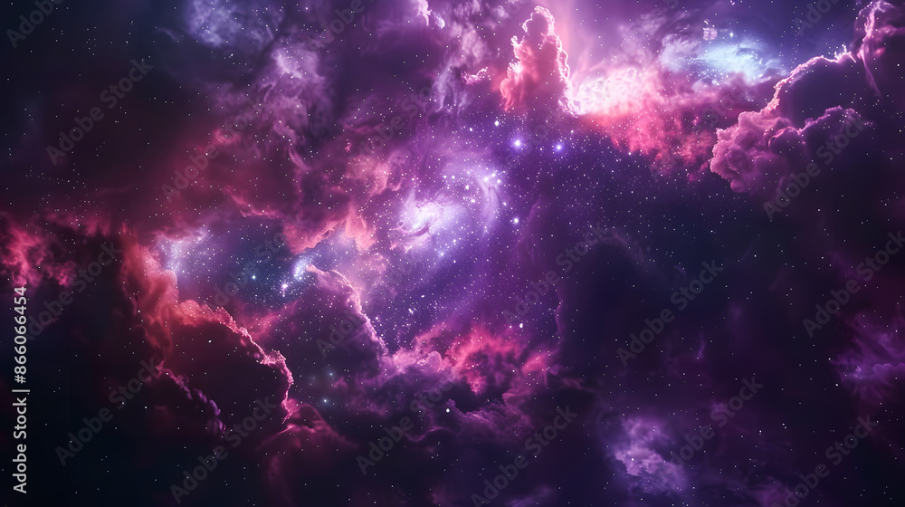Fototapeta premium Colorful space galaxy cloud nebula. Stary night cosmos. Universe science astronomy. Supernova background wallpaper