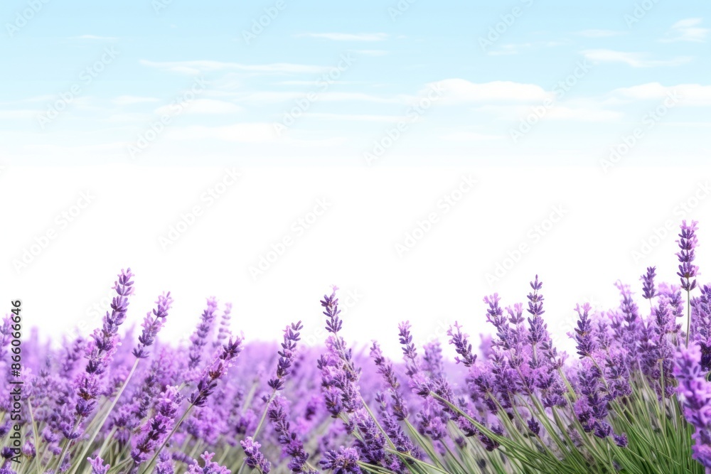 Obraz premium Lavender field nature backgrounds landscape.