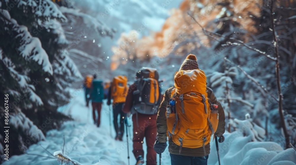 winter in the mountains