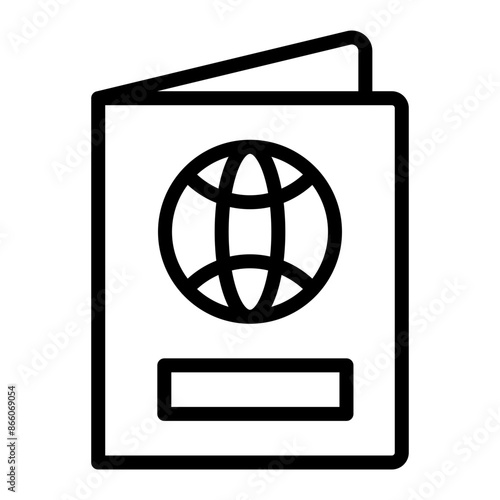 Pasport Line Icons Design
