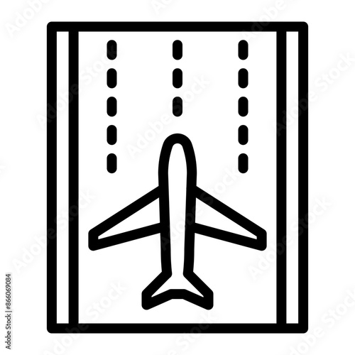 Runway Line Icons Design