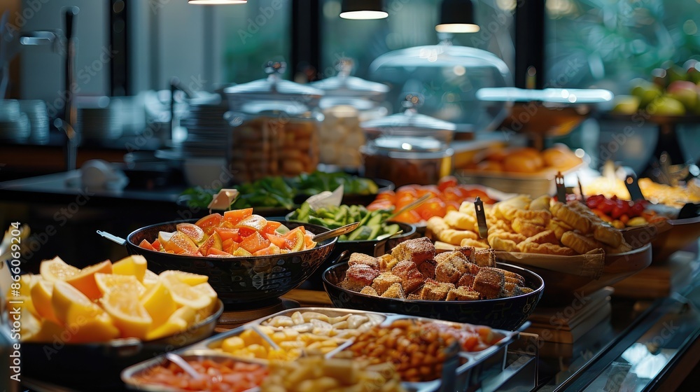 A buffet breakfast , lots of food. Generative AI A buffet breakfast , lots of food. Generative AI