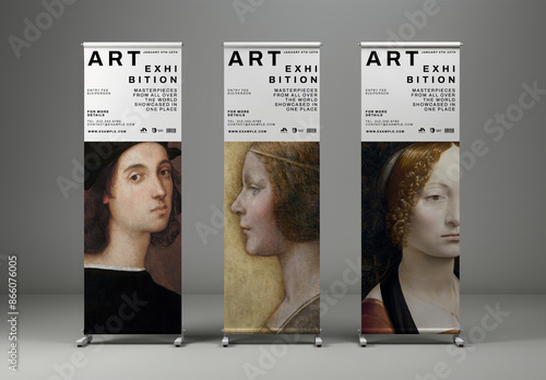 Roll Up Standy Banner Mockup With Generative AI