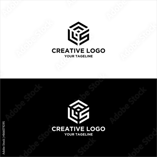creative letter  LS logo design vector