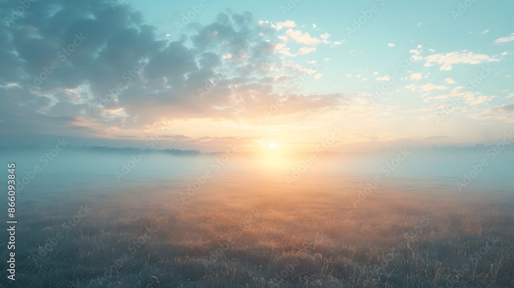 Vibrant Landscape at Dawn Embracing the Energy of New Beginnings Vibrant Landscape at Dawn Embracing the Energy of New Beginnings