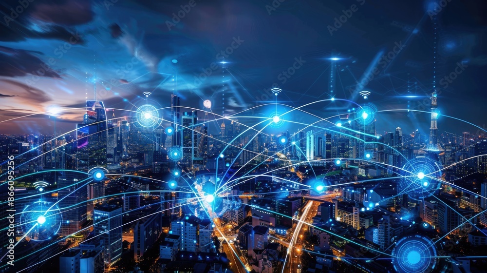 5G wireless network, high speed internet, cloud computing or connect diagram technology, Data storage, service, synchronize, online, financial, Connectivity global, smart city 5G wireless network, high speed internet, cloud computing or connect diagram technology, Data storage, service, synchronize, online, financial, Connectivity global, smart city